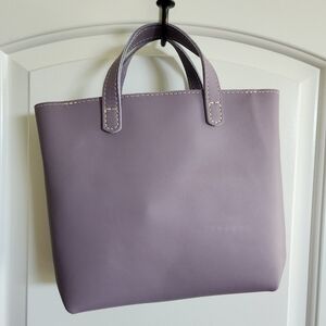 Portland Leather Mini Crossbody Tote, Lavendar